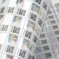 Custom 3D Anti-Fake Adhesive Hologram Security Code Sticker Sheet Label