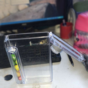 Văn phòng sử dụng trong suốt đầy màu sắc bpa free nhựa hip flask - Product Image 4