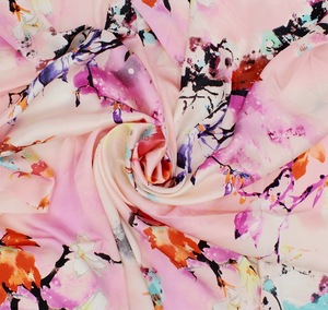 <strong>Wholesale</strong> Printed <strong>Silk</strong> <strong>Fabric</strong> 100% Mulberry <strong>Silk</strong> <strong>Fabric</strong> for Scarf /Dressing /Garment - Product Image 5