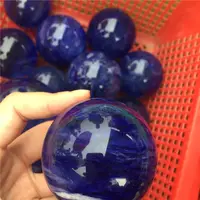 ขายส่งสีฟ้าละลายหินควอตซ์คริสตัลขนาดใหญ่ลูกบอลแก้ว