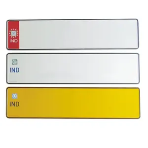 Wholesale Euro Embossed Aluminum Bike Blank Design Die-cut press embossed printing etc Photo Number License Plates