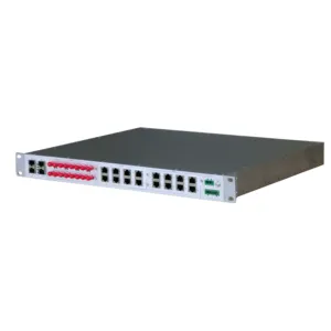 IEC61850-3 24พอร์ต Modulized Racjmount Managed Gigabit Ethernet Switch