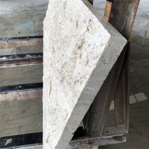 Раздельный Белый Бежевый Травертин Мрамор натуральный импорт для улицы PAIA каменная большая плита графический дизайн фумигация деревянный ящик - Product Image 6