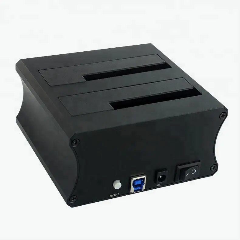 2 bays, USB3.0 HDD Docking Station, Hard disk docking met Klonen