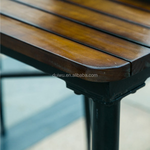 Esterna Impermeabile Mobili <span class=keywords><strong>Da</strong></span> Giardino Mobili <span class=keywords><strong>Da</strong></span> Giardino Set Dipinto A Mano In Legno Coffee Shop Sedia e Tavolo 1 Set - Product Image 4