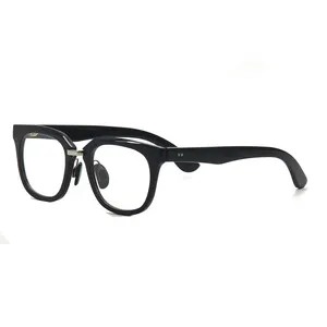 Luxury OEM custom logo best quality black buffalo horn glasses