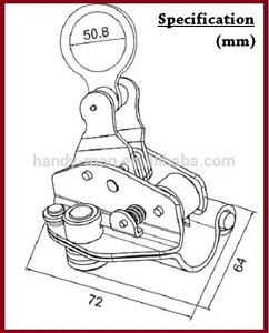 Steel Zinc Plated Safety Accessory Rope Grab - Product Image 4