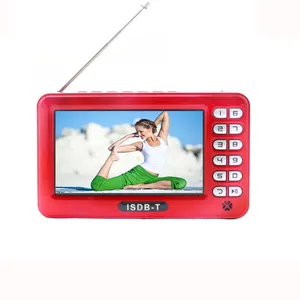 4,3 pouces extérieur petit Digital DVB T2 Handheld Led TV Monitor Portable Mini Pocket TV
