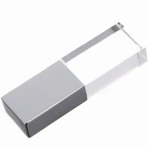 Jaster — clé Usb 2.0 en cristal personnalisable, support à mémoire de 4GB 8GB 16GB 32GB 64GB, lecteur Flash verre Transparent, cadeau