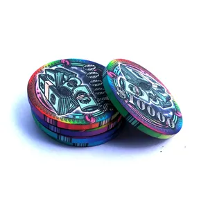 sublimation square sun fly poker chips