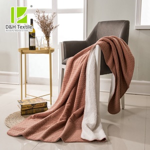 Decorazioni per la casa a doppio strato jacquard <span class=keywords><strong>plaid</strong></span> di Flanella coperte in pile per l'inverno - Product Image 2