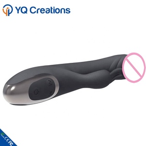 12 velocità Femminile Doppio Motore Molle Del Silicone Dildo di Vibrazione Nero Vibratore Del Coniglio Delle Donne - Product Image 3