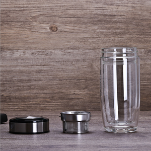 <span class=keywords><strong>Tazza</strong></span> in vetro a doppia parete in vetro spesso a prova di perdite in borosilicato da 400ml <span class=keywords><strong>con</strong></span> <span class=keywords><strong>infusore</strong></span> per tè in acciaio inossidabile 304 - Product Image 3