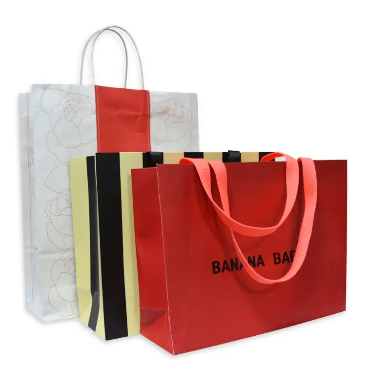 Роскошный подарочный пакет с индивидуальным дизайном, сумка для покупок с вырезанной ручкой и вашим собственным логотипом, бумажный пакет для одежды