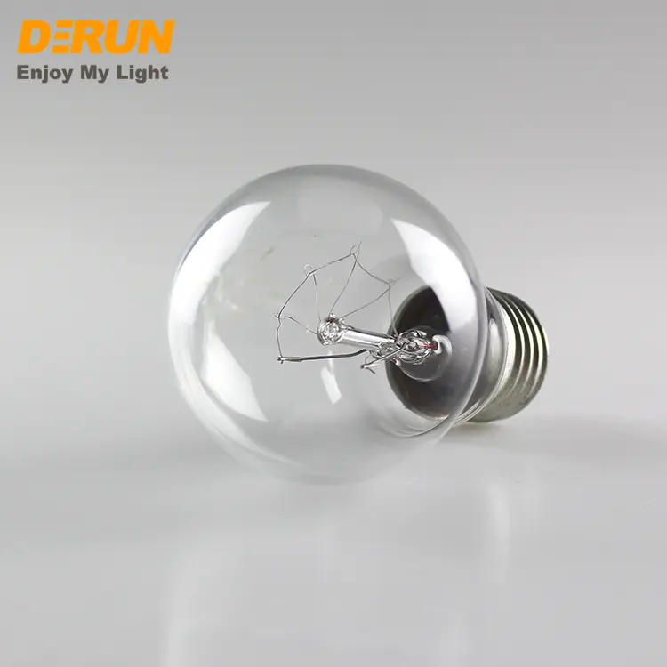 Clear Glass 220V E27 100W A60 electric filament lights incandescent bulb lamps   INC-A55