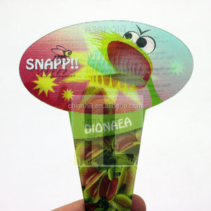 Vénus personnalisé impression 3D Flytrap étiquette de carte imprimée dimensionnelle étiquette lenticulaire pour pépinière - Product Image 3