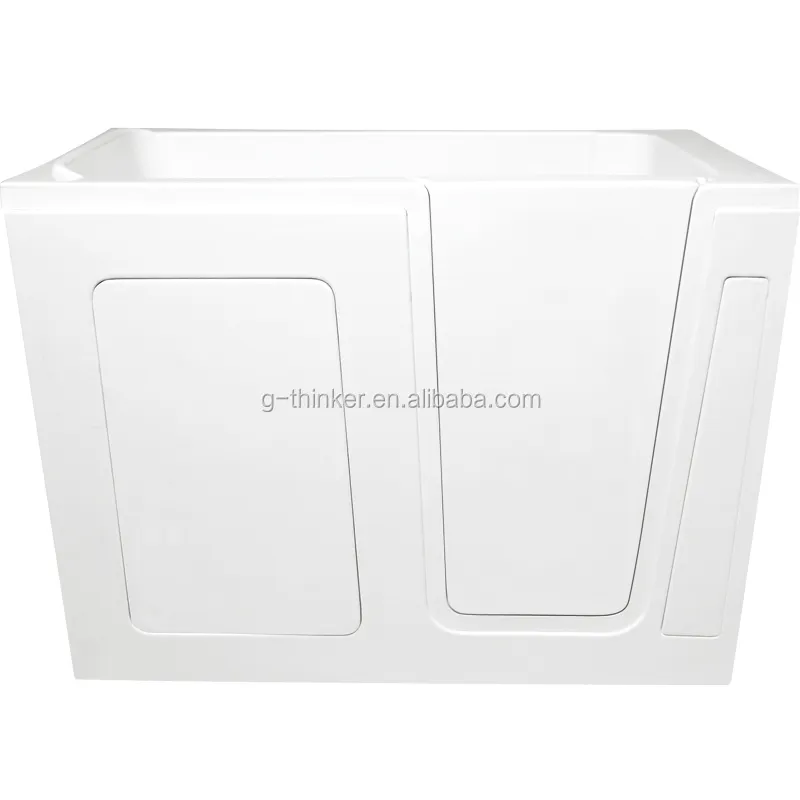 Big large small corner bathroom mini 55 52 48 inch square plastic sitting indoor hot bath tub bathtub shower combo for display