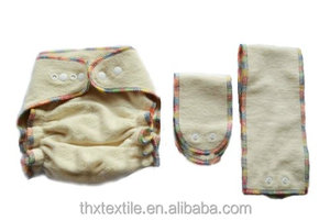 Inserts de couches ajustés en tissu de coton chanvre biologique réutilisables lavables taille unique pour tous les bébés prévention des fuites 3D doux - Product Image 5