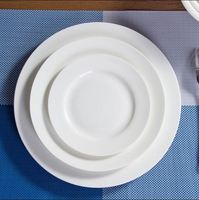 Set de table en porcelaine d'os fin, assiette à dîner de luxe en porcelaine à os royal, vente en gros