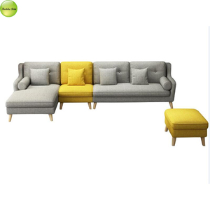 Italian Nordic Modern Style Furniture Sets Design Wooden <strong>Sofa</strong> Set Fabric <strong>Small</strong> Corner <strong>Sofa</strong> for <strong>Bedroom</strong> 3606 - Product Image 3