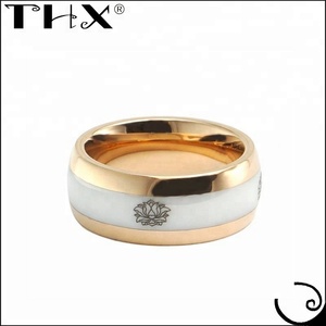 Kostenlose Laser gravur Logo Hochzeit Verlobung sband Weiß Keramik Ring, Rot Ehering Custom Make weiß rot Zweifarbiger Ehering - Product Image 4