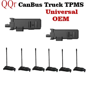 Canbus Sensor monitor tekanan ban eksternal, 6 sampai 18 nirkabel 433Mhz Tpms untuk Bus truk dan kendaraan komersial tpms otr