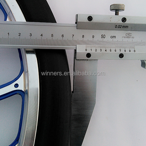 20 इंच pu फोम भरा हुआ मिश्र धातु उद्यान कार्ट व्हील 20 इंच सल्की घोड़े गाड़ी रबर पहियों - Product Image 6