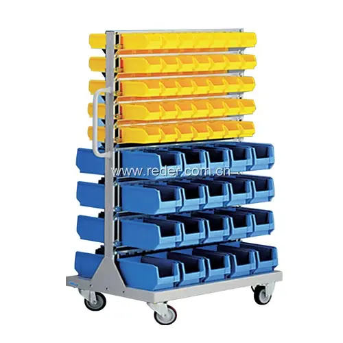 Kho Nhựa Tái Sử Dụng Kết Hợp Lưu Trữ thùng Cho Rack với đôi bên