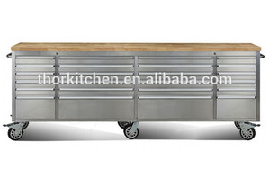 Acero inoxidable de alta resistencia banco de trabajo de herramientas / 96 pulgadas <span class=keywords><strong>en</strong></span> el pecho banco de trabajo con cajón - Product Image 6