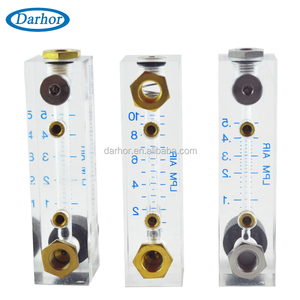 Medidor de flujo de aire de <span class=keywords><strong>Gas</strong></span> Darhor, rotámetro acrílico de montaje en Panel de, 10LPM, 100LPM, para medidor de flujo de oxígeno Ar CO2 - Product Image 6