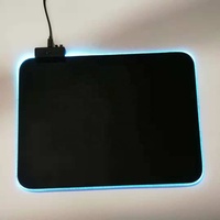 Tapis de souris de jeu, tapis de bureau, tapis de clavier RGB personnalisé, stock noir, logo personnalisé, tapis de souris en caoutchouc naturel antidérapant, cadeaux originaux