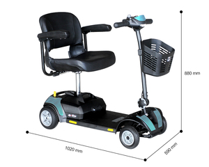Trottinette pliable légère à 4 roues, bon marché, certifié CE, livraison gratuite - Product Image 3
