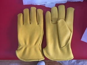 Guante de trabajo sin forro o Thinsulate, piel de Deerskin, de cuero mecanizado - Product Image 2