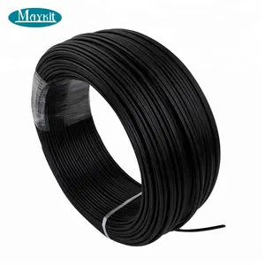 PMMA black PVC jacketed end glow fiber optic cable for pool star light