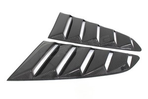 Ford Mustang için karbon Fiber arka pencere panjurları GT350R tarzı Mustang Tuning parçaları gerçek karbon oto dış dekorasyon - Product Image 5