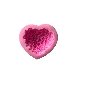 Moldes de Silicona Personalizados XGY-4 para Jabón con Forma de Corazón y Rosa, <span class=keywords><strong>Molde</strong></span> de Silicona para Encaje de Azúcar, <span class=keywords><strong>Molde</strong></span> de Silicona para Decoración de Pasteles, <span class=keywords><strong>Molde</strong></span> 3D para Velas - Product Image 5