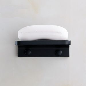 Logo personalizzato nuovo Design moderno a parete in alluminio metallo <span class=keywords><strong>nero</strong></span> <span class=keywords><strong>porta</strong></span> portasapone quadrato per il bagno - Product Image 5
