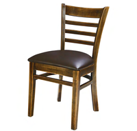 Chaise en bois style Antique, chaise à dossier, avec échelle Antique, pour restaurant