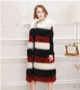 Gilet grossista <span class=keywords><strong>taglie</strong></span> <span class=keywords><strong>forti</strong></span> Gilet di volpe in pelliccia sintetica e Gilet da donna Casual Casual da donna Color Block traspirante antivento - Product Image 4