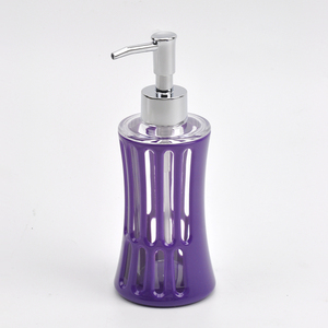 Ensemble d'accessoires de salle de bain violet d'excellente forme incurvée - Product Image 3