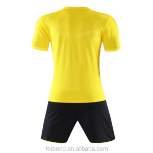 New design your own soccer jersey football kit full set 2018 yellow soccer jersey OEM - Product Image 3
