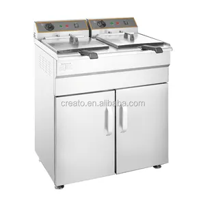 Extravagant automatic deep electric fryer/frier with cabinet