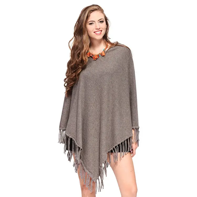 Großhandel Kaschmir Nepal Poncho Damen Strickmuster Poncho