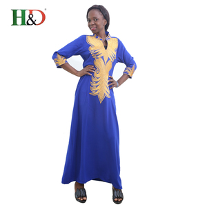 H & D Wholesale cheap traditional Indonesian Long Puffy dress African evening dresses Bubu for girls - Product Image 4
