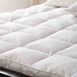 Protector <span class=keywords><strong>de</strong></span> colchón <span class=keywords><strong>de</strong></span> tamaño king para hotel, cubierta <span class=keywords><strong>de</strong></span> colchón acolchada con cremallera, impermeable, color blanco, tamaño queen - Product Image 1