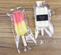 Sacs d'Emballage Thermosoudables en Plastique Transparent à Soudure à Ailette pour Sucettes Glacées DIY