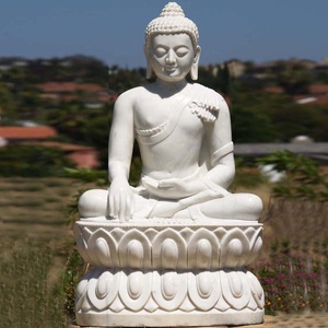 Statues de <span class=keywords><strong>bouddha</strong></span> en marbre sculptées, grande taille, en plein air, pour méditation, pierres assis, à vendre, livraison gratuite - Product Image 2