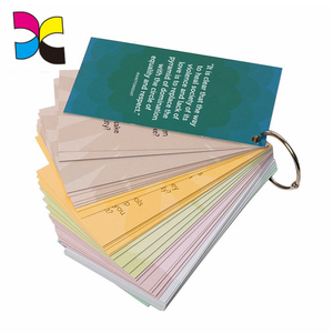 Cartes colorées pour l'éducation, 4d, développement cognitif, compétences cognitives, apprentissage, avec anneau de fixation - Product Image 1