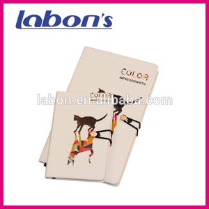 Cuero aglutinantes impreso logo notepad - Product Image 3