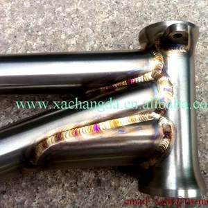 XACD made Ti BMX bike frame keep welding color colorful titanium BMX bike frame xacd products